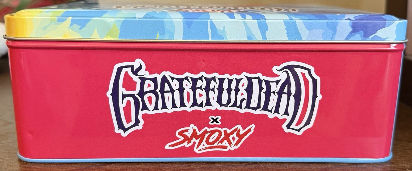 Official Grateful Dead Smoke Tin Storage Case Empty Skull Logo Smoxy Foam Insert