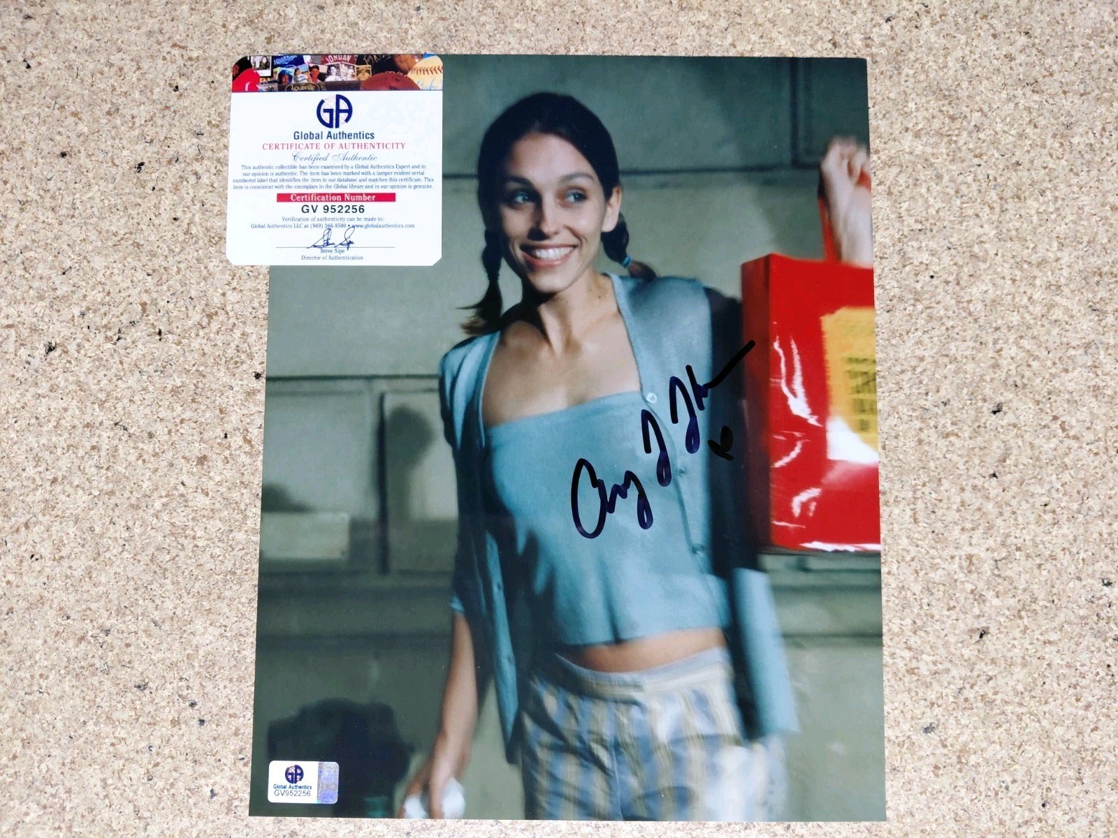 Amy Jo Johnson authentic signed autographed 8×10 photo GA COA Pink Power Ranger