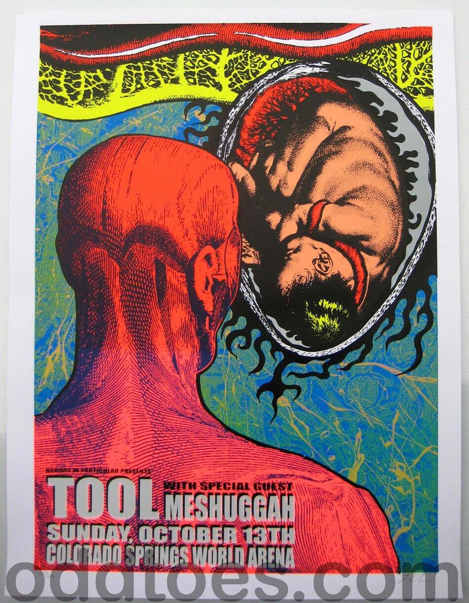 Tool Meshuggah Concert Poster 2002 Colorado