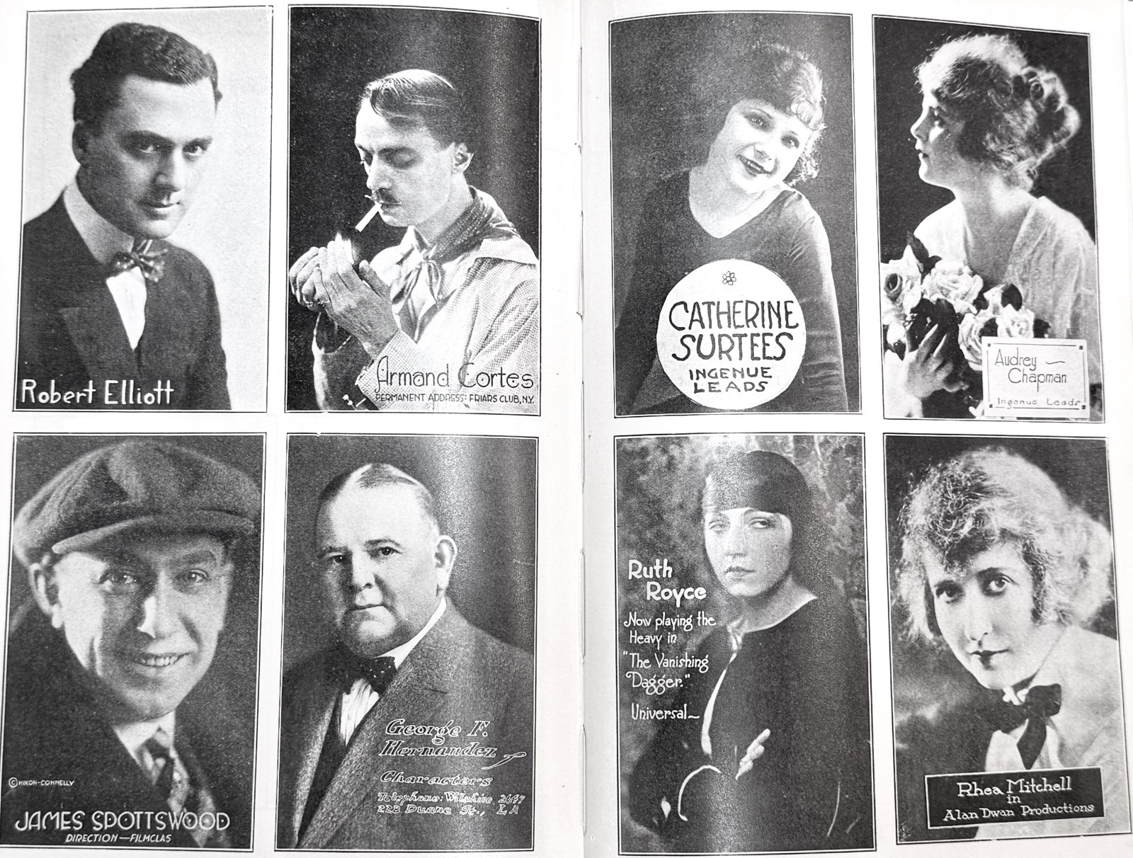 1920 MOTION PICTURE STUDIO DIRECTORY Trade Annual w/1,000+ photos, 1st Edition