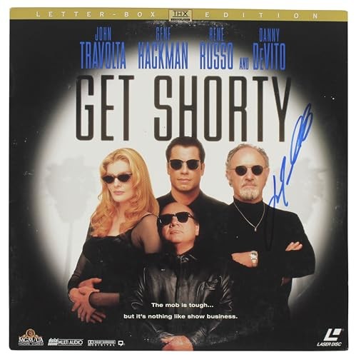 John Travolta Authentic Signed Get Shorty Laserdisc Without Disc BAS #BG83153