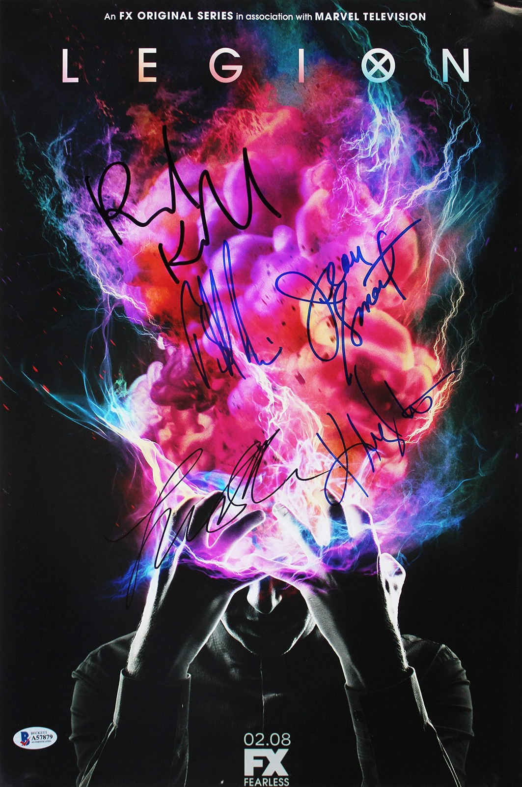 Legion (5) Keller, Smart, Irwin, Aselton & 1 Signed 12×18 Photo BAS #A57879