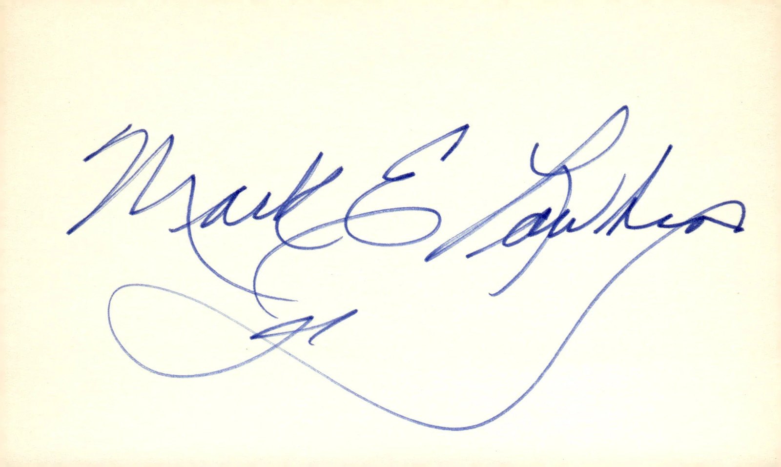 Mark Lawhead Signed Auto 3×5 Index Card THX 1138
