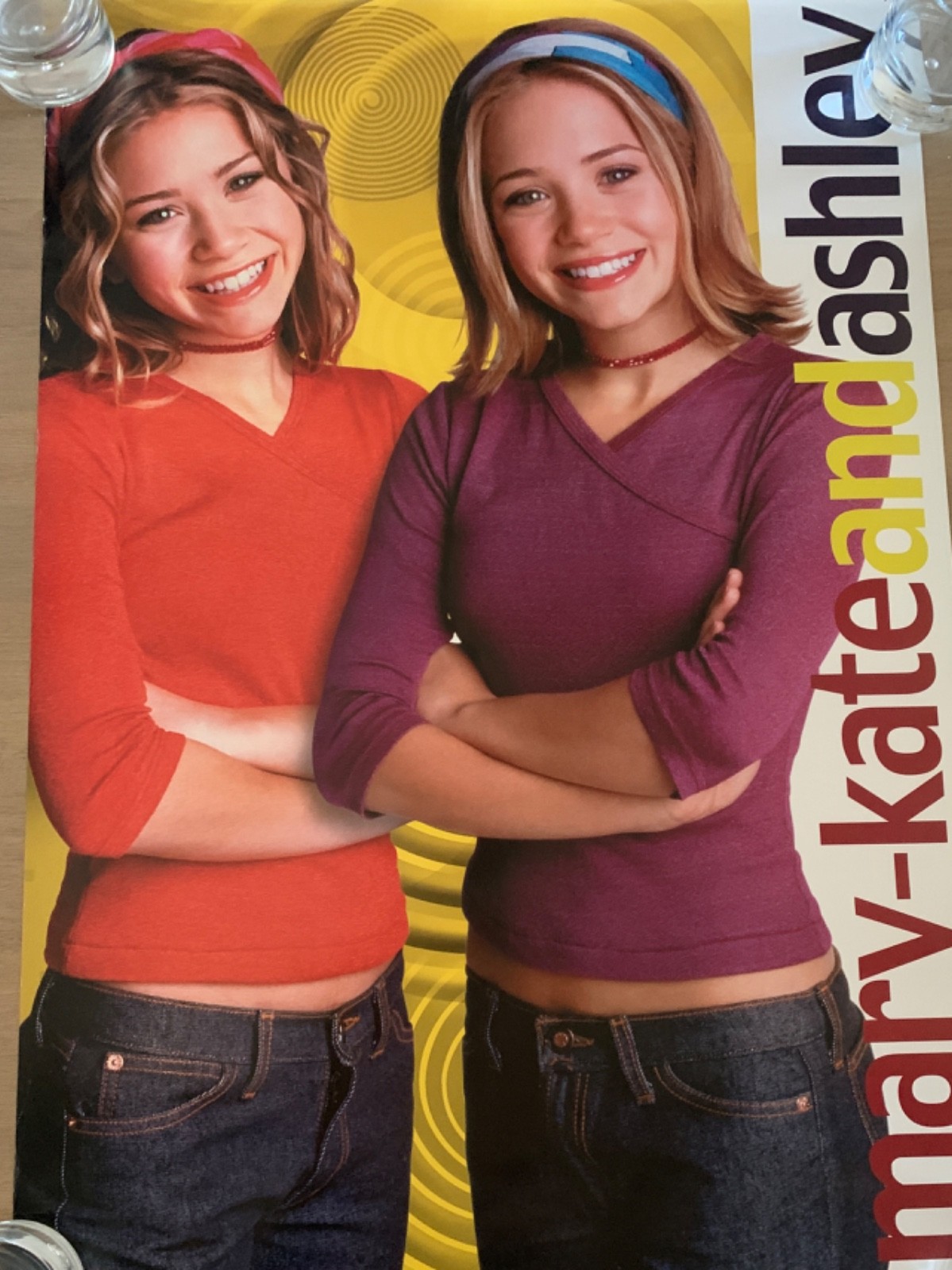 2001 MARY-KATE & ASHLEY OLSEN POSTER – DUALSTAR – 34″ X 22″ – OLSEN TWINS
