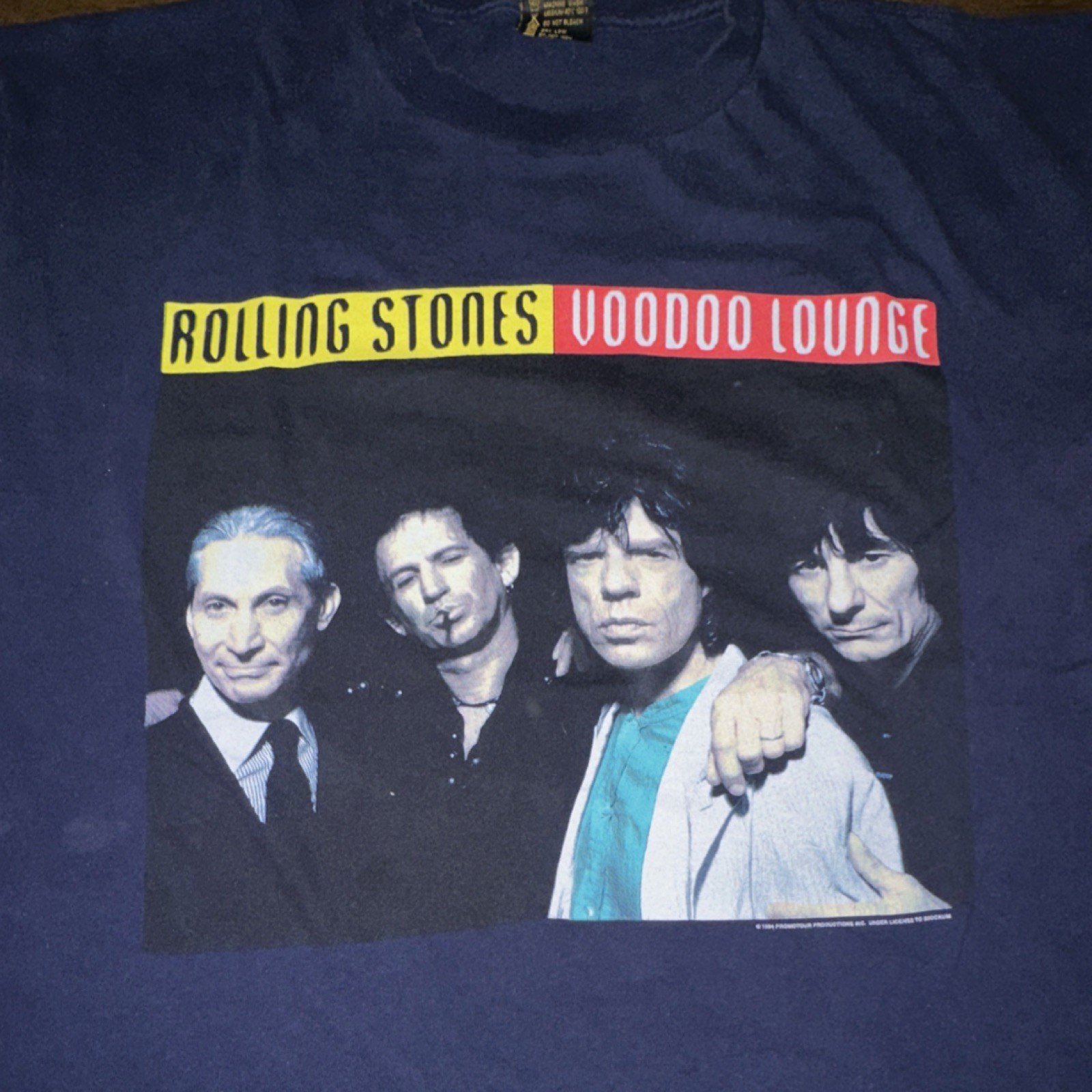 Brockum Rolling Stones Voodoo Lounge Tour Size XL Vintage 94/95 Cotton T-Shirt