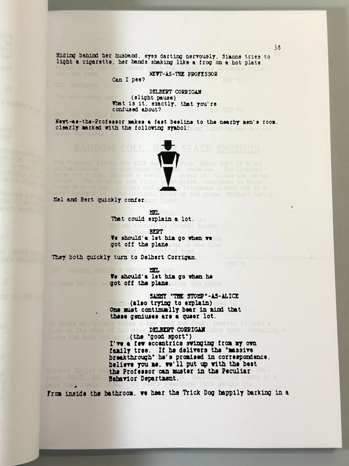 ONE SALIVA BUBBLE Screenplay David Lynch First Draft 1987 Unproduced RARE SCRIPT