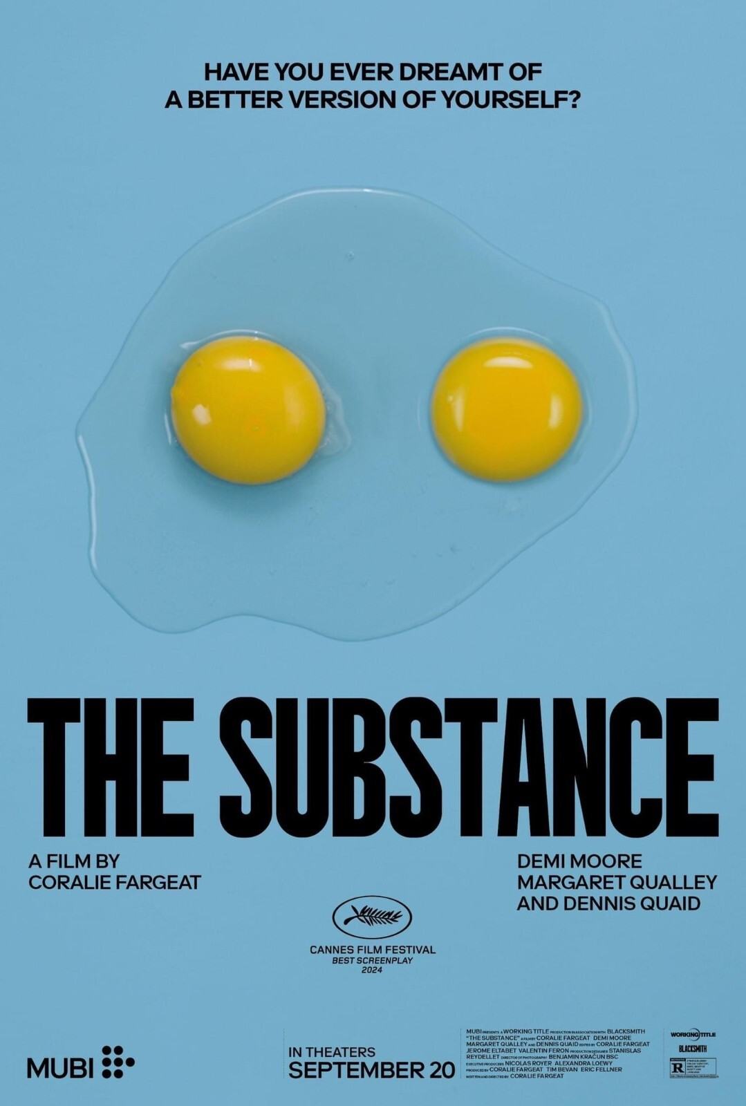 2024 The Substance Movie Poster 11X17 Demi Moore Margaret Qualley 🩸🍿