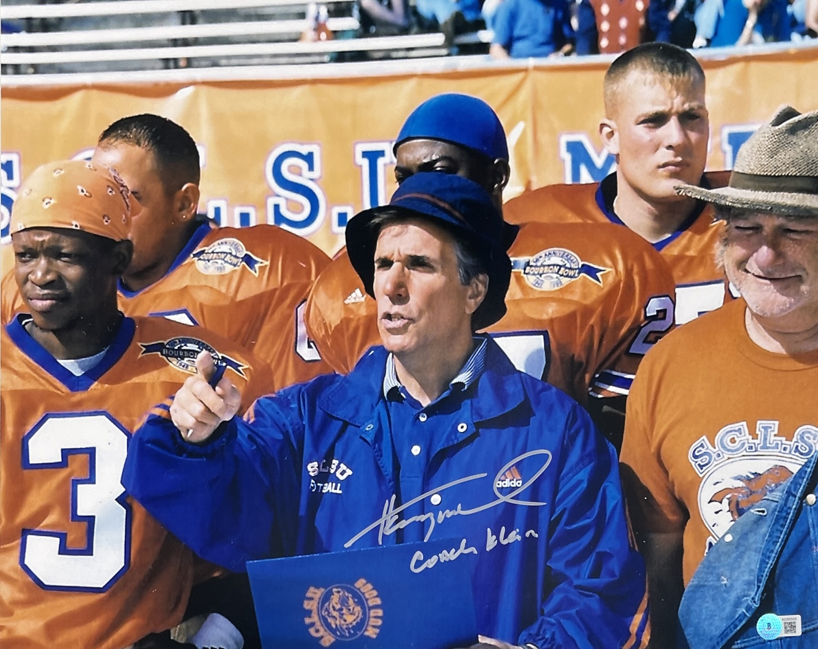 Henry Winkler Autographed/Signed The Water Boy 16×20 Photo Beckett 40570