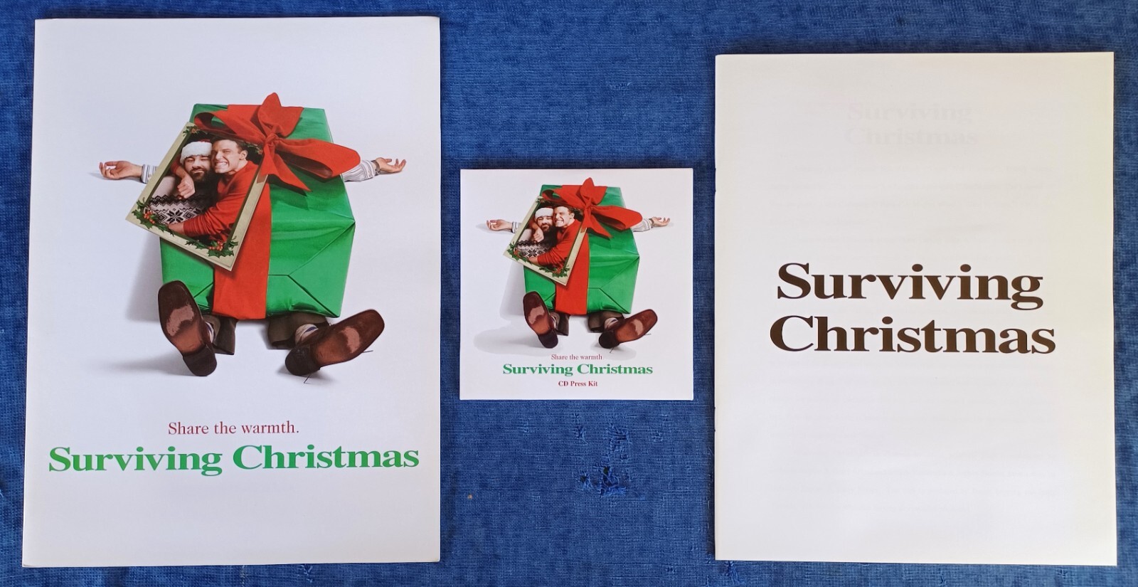 SURVIVING CHRISTMAS -B. AFFLECK – MOVIE PRESS KIT – 24 PG BKLET – CD PRESS KIT