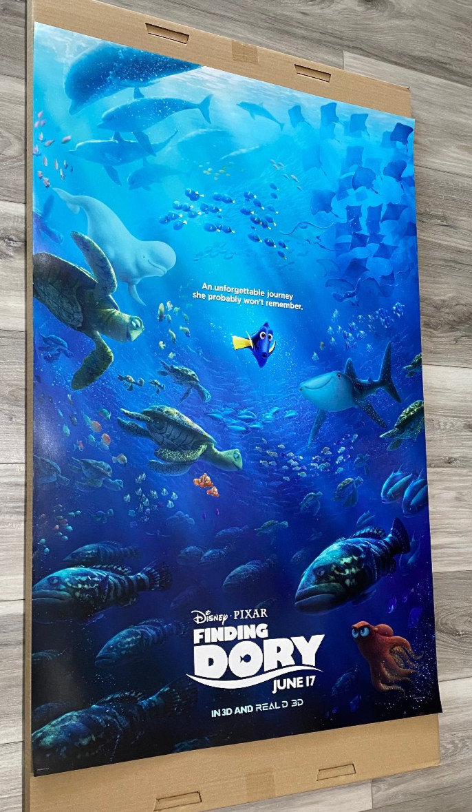 Disney Pixar FINDING DORY Movie Poster Double Sided DS 27×40 NEW! Authentic