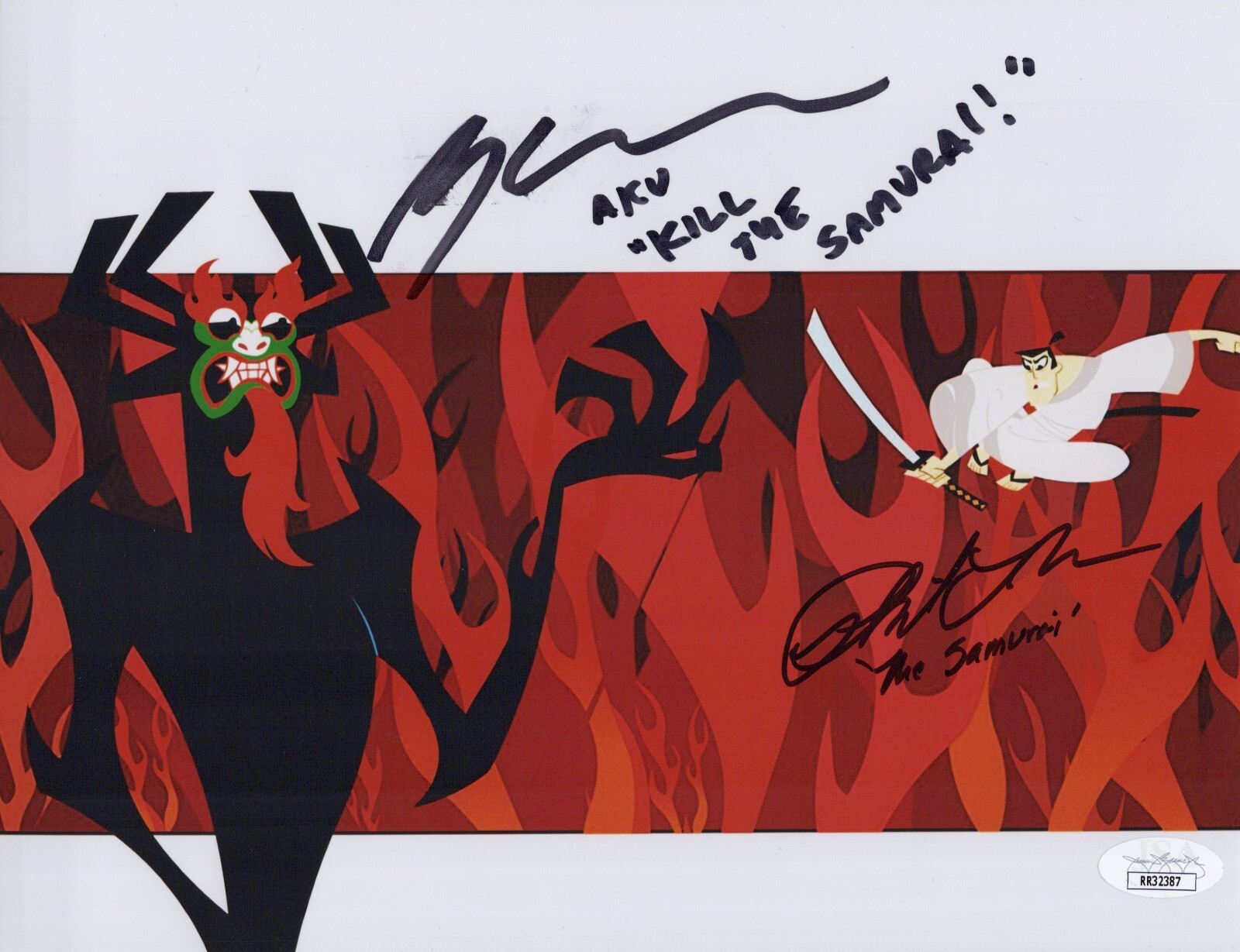 GREG BALDWIN and PHIL LAMARR Signed SAMURAI JACK 8×10 Autograph JSA COA CERT