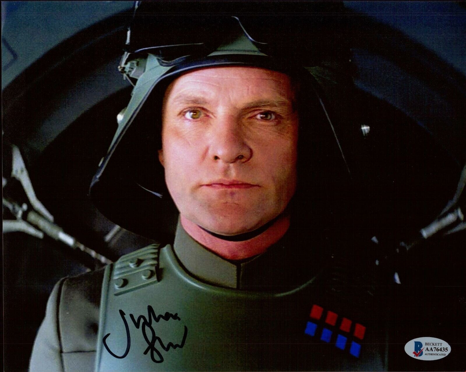 Julian Glover as General Veers in Star Wars signed 8×10 Photo BAS Beckett COA