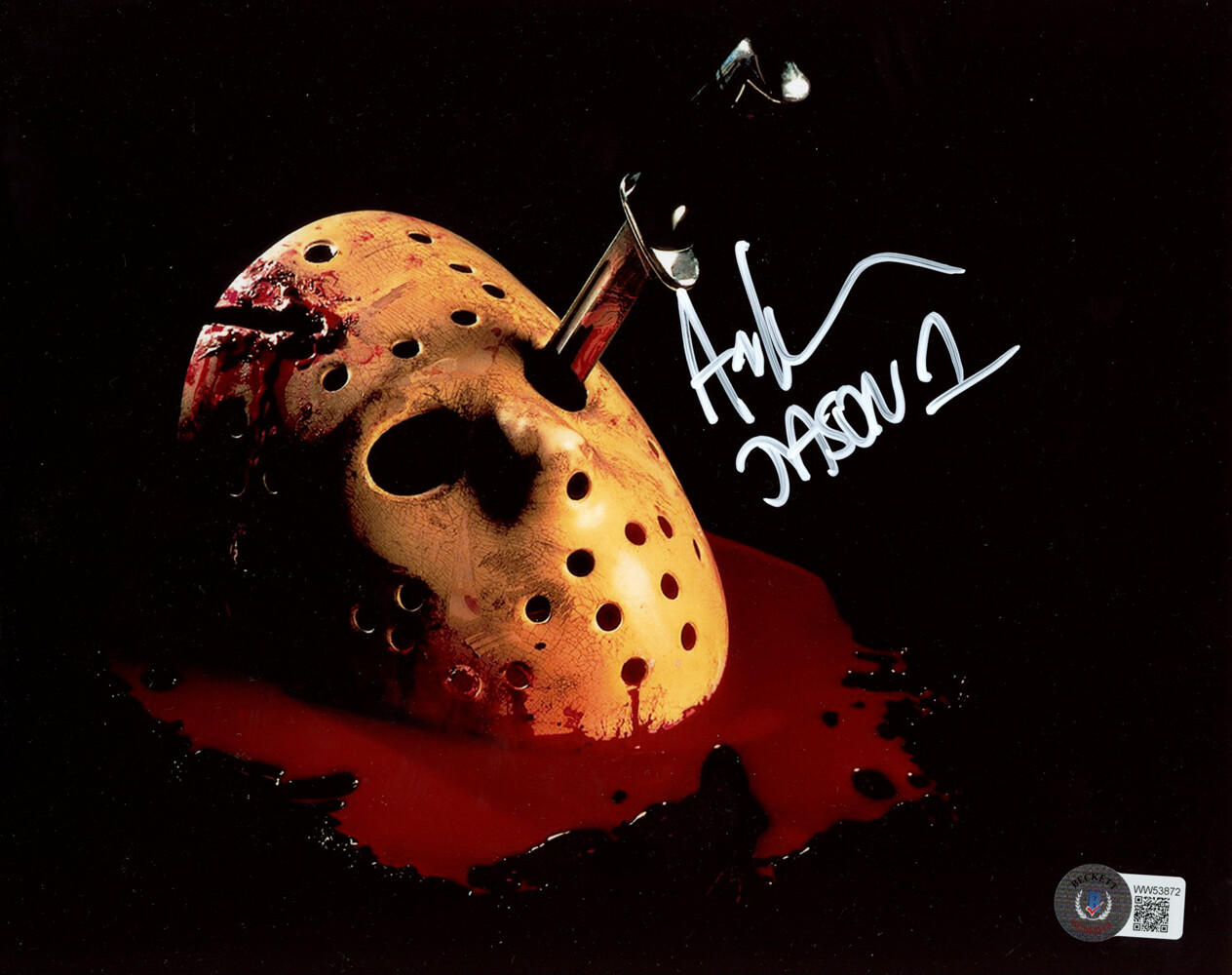 Ari Lehman Autographed/Signed Friday The 13th 8×10 Photo Jason Beckett 36415