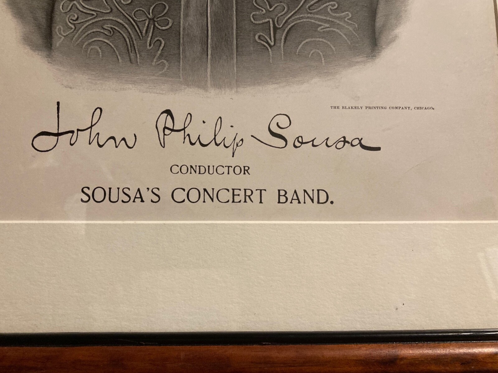 RARE 1896 SOUSA’S CONCERT BAND 11×14 Window Card/Poster Worcester MA L@@K! W@W!