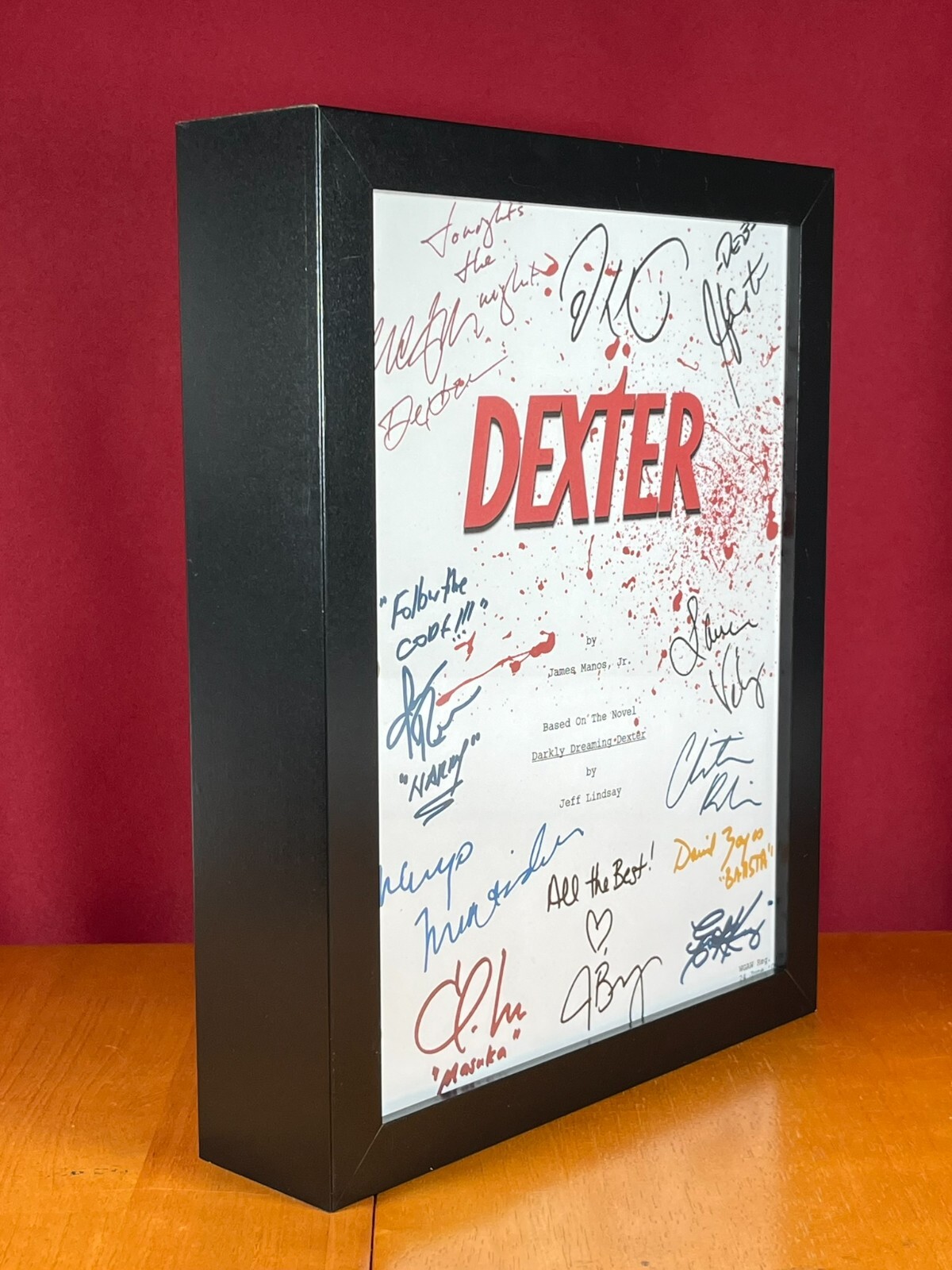 Dexter Pilot Script Signed- Autograph Reprints- Dexter TV Show