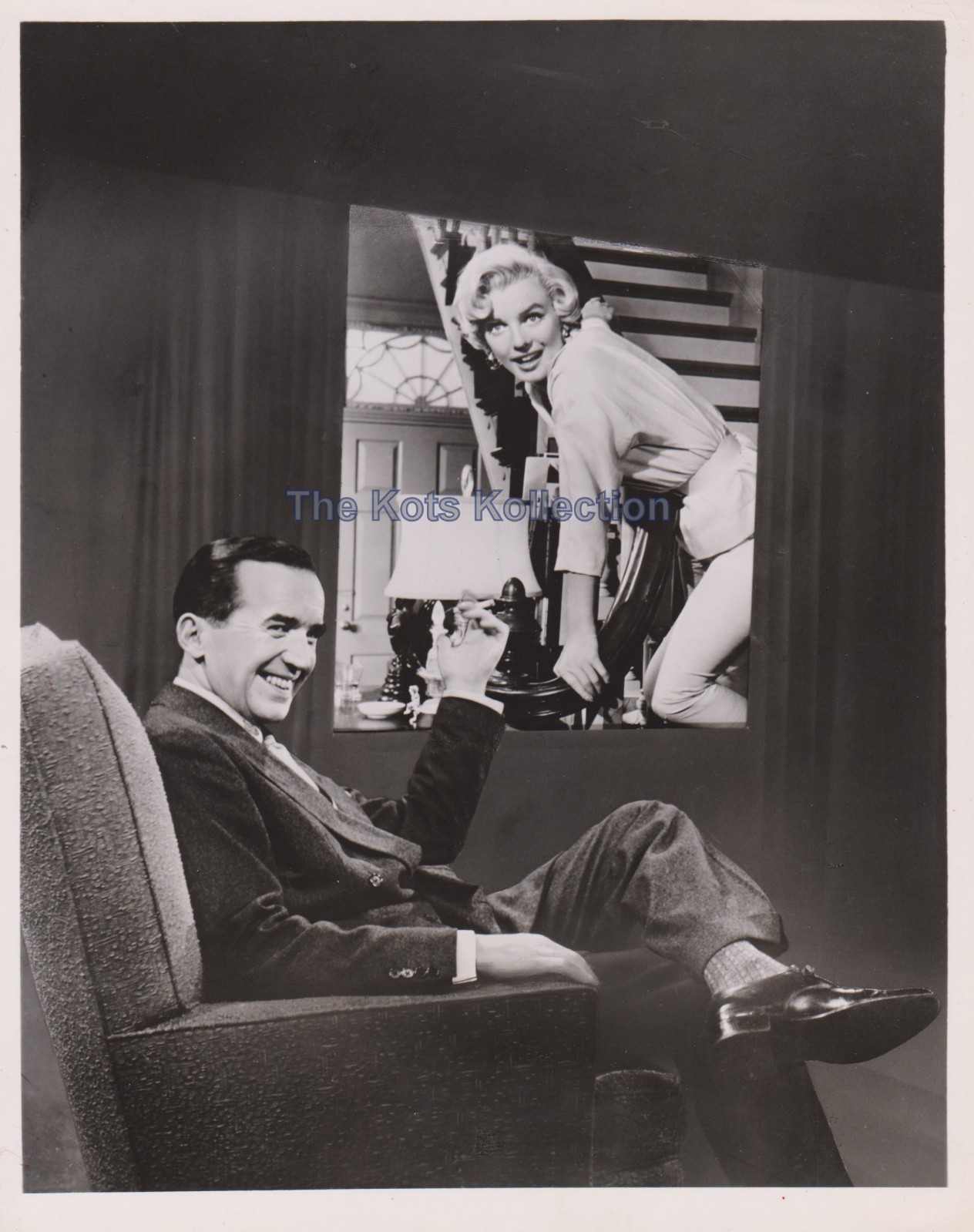 PERSON TO PERSON-Marilyn Monroe/Edward R. Murrow-Original CBS Photo-1955-RARE