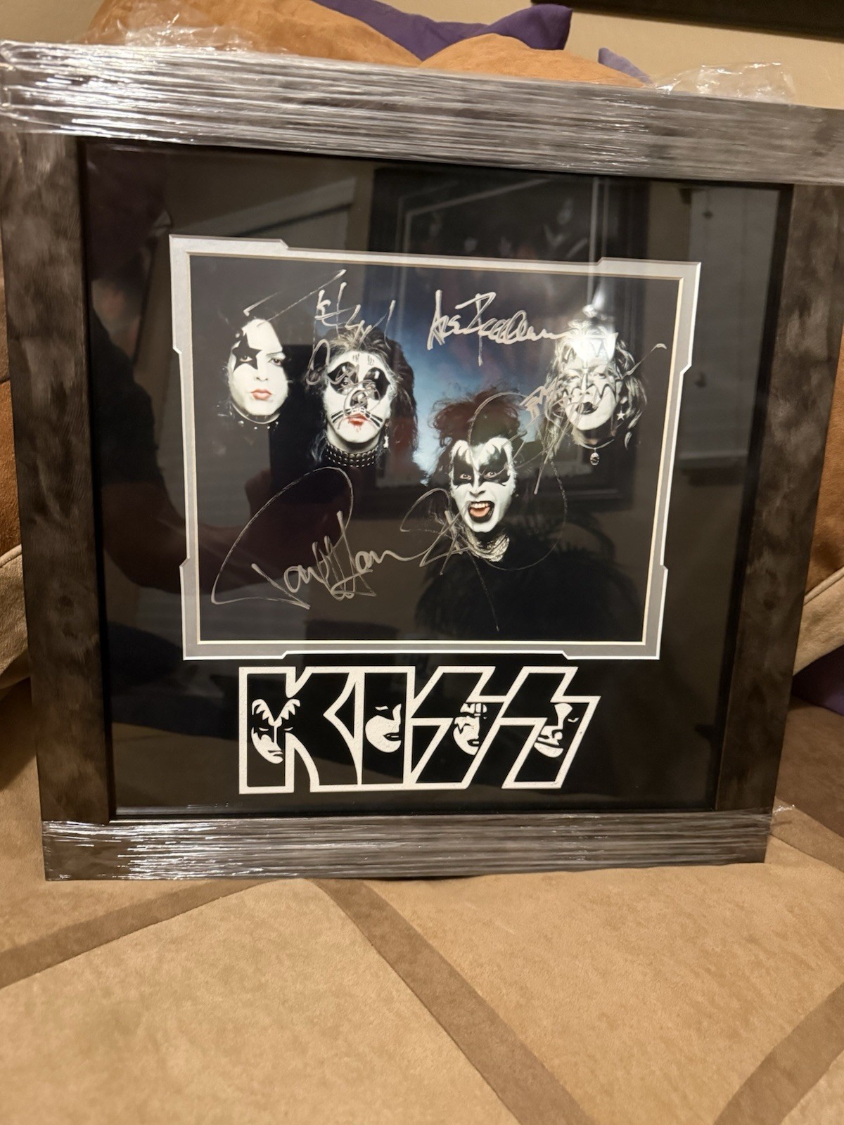 KISS Outtake 8×10 Signed By Gene Paul Ace Peter And Framed