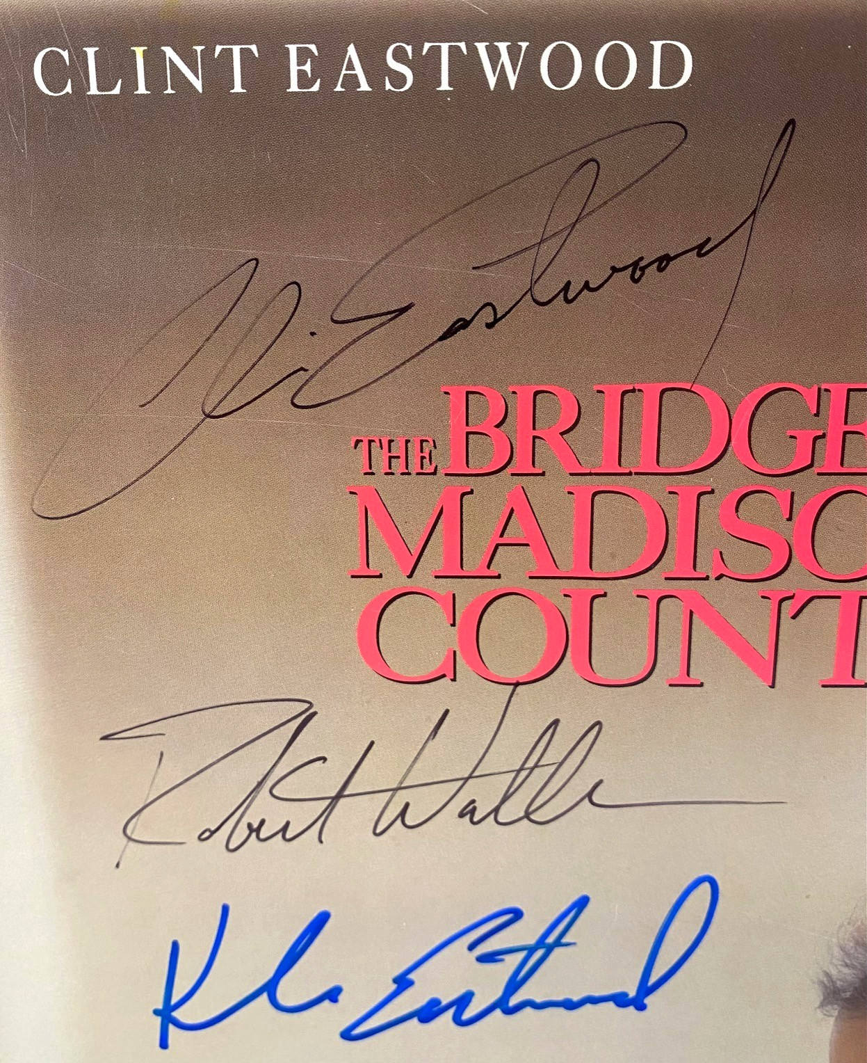 1995 The Bridges Of Madison County Movie Cast Signed Clint Eastwood Meryl Streep