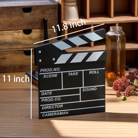 Director Movie Clapper Board Video Clapboard Film Slate Vintage Black