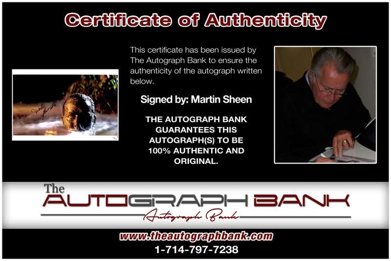 Martin Sheen authentic signed celebrity 10×15 photo W/Cert Autographed A0001