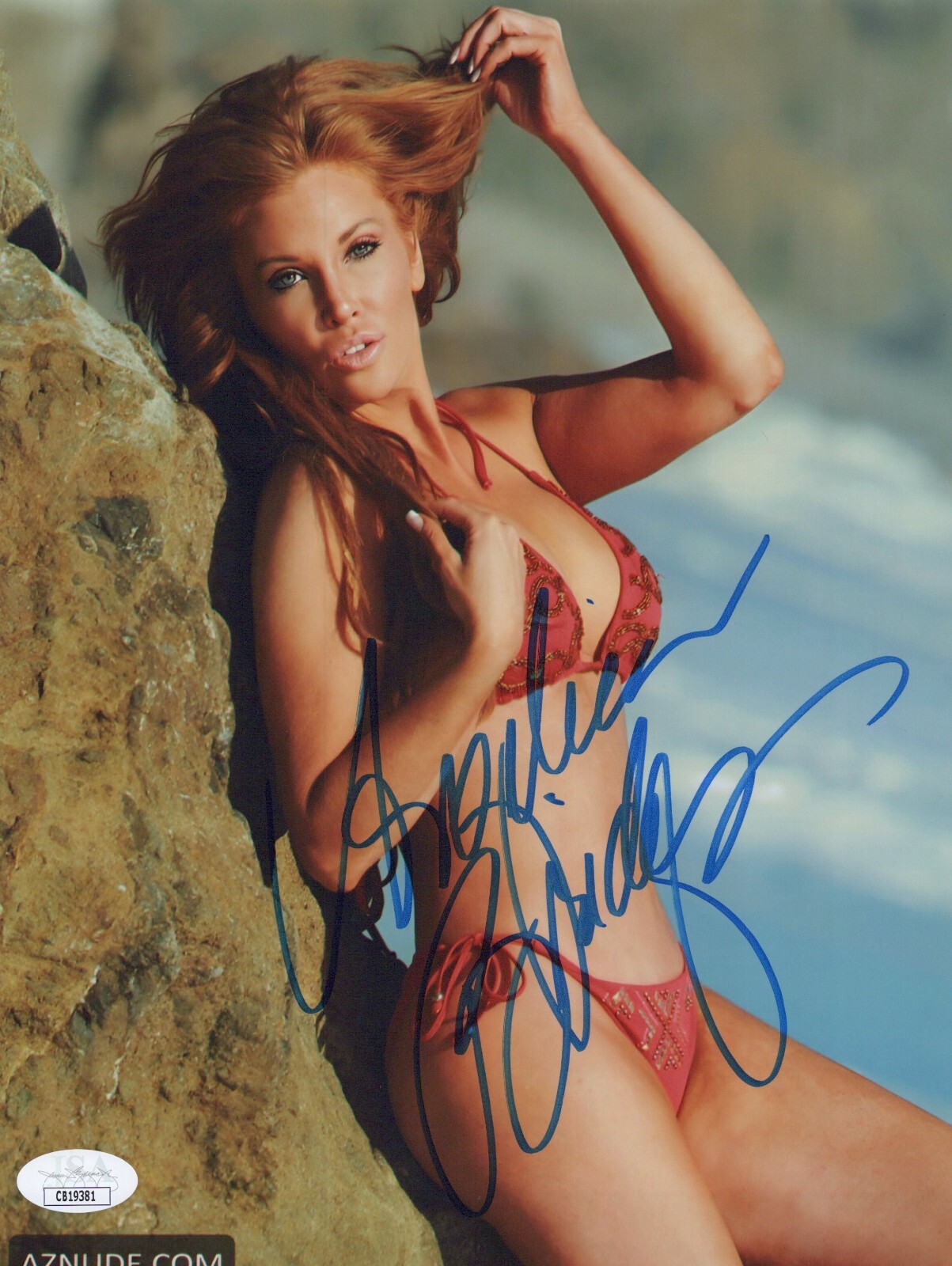 ANGELICA BRIDGES Signed BAY WATCH 8×10 Photo Autograph LT. TAYLOR JSA COA CERT