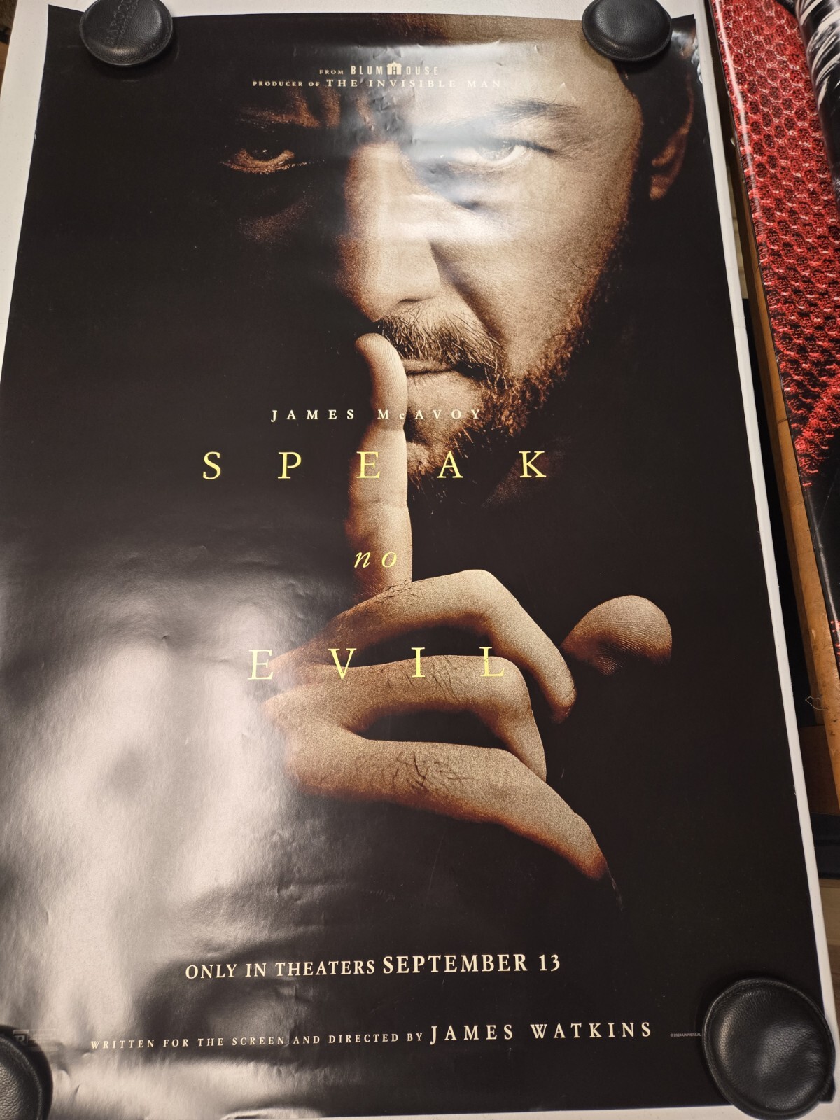 SPEAK NO EVIL – 2024 Horror BLUMHOUSE 27×40 D/S Orig Movie Poster James McAvoy