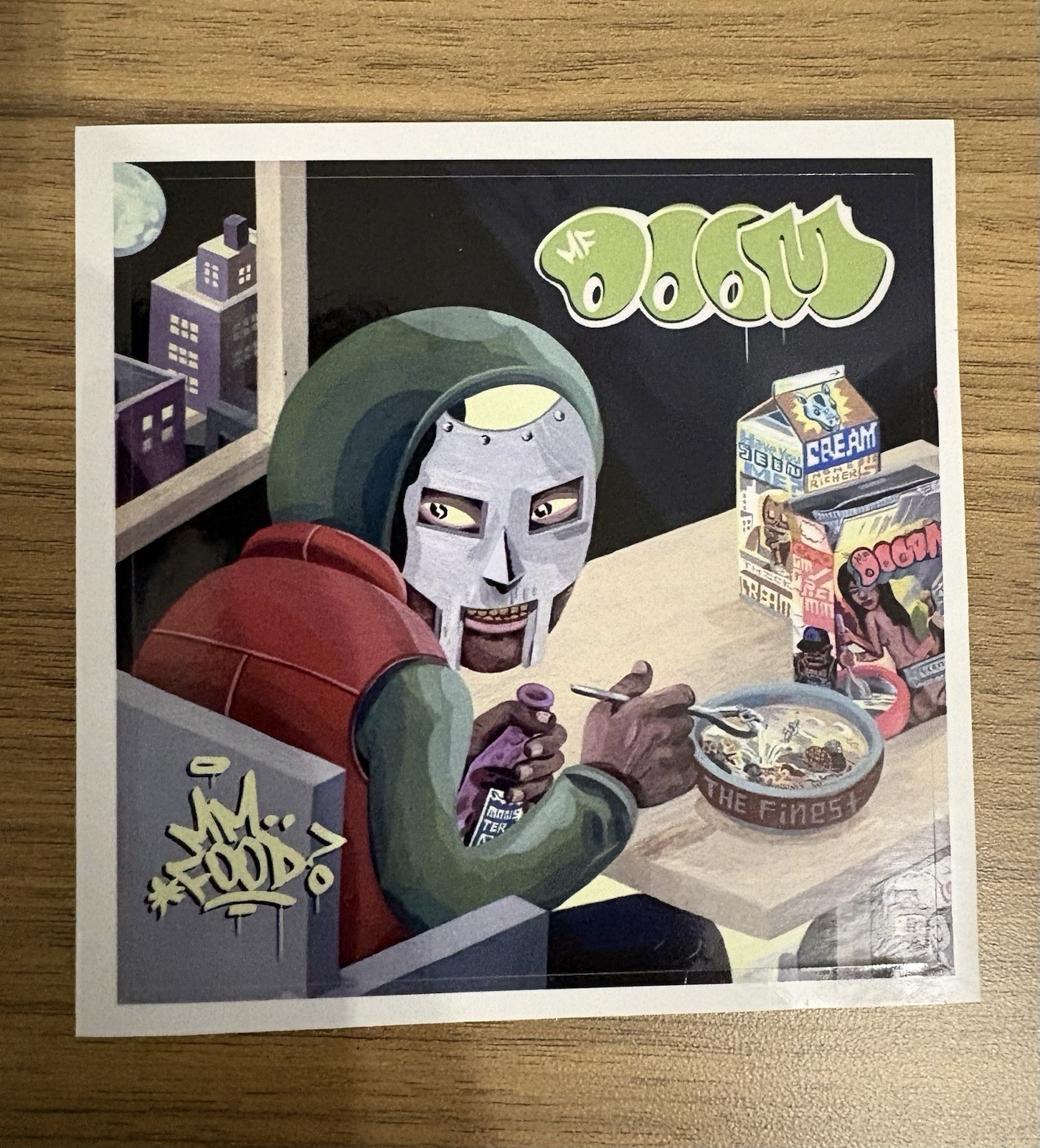 MF DOOM mm…food Sticker MM Food Hip Hop 4 x 4″