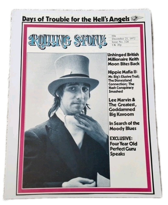 ROLLING STONE MAGAZINE WEEKLY ISSUE NO. 124 DECEMBER 1972 & #125 january 4 1973.