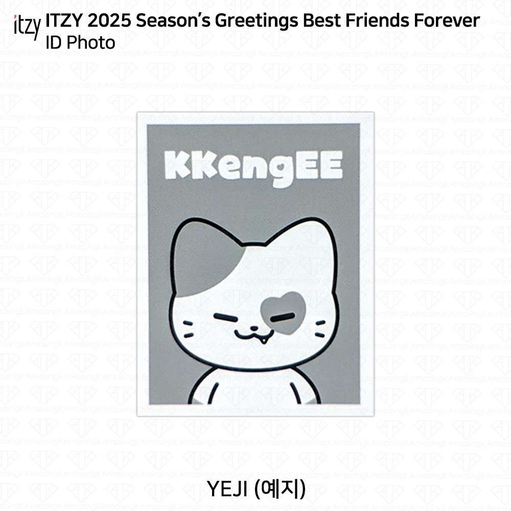 ITZY 2025 Season’s Greetings Best Friends Forever Photocard ID Photo Keyring