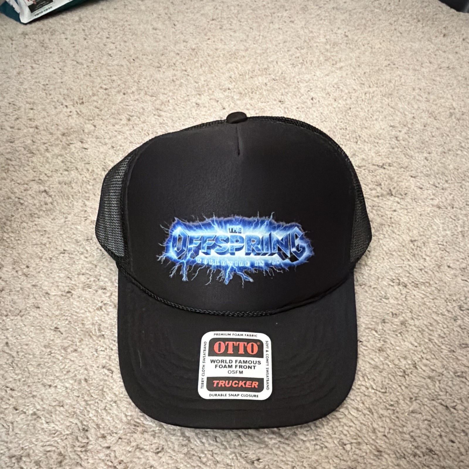 The Offspring Trucker Hat Black Mesh Snapback