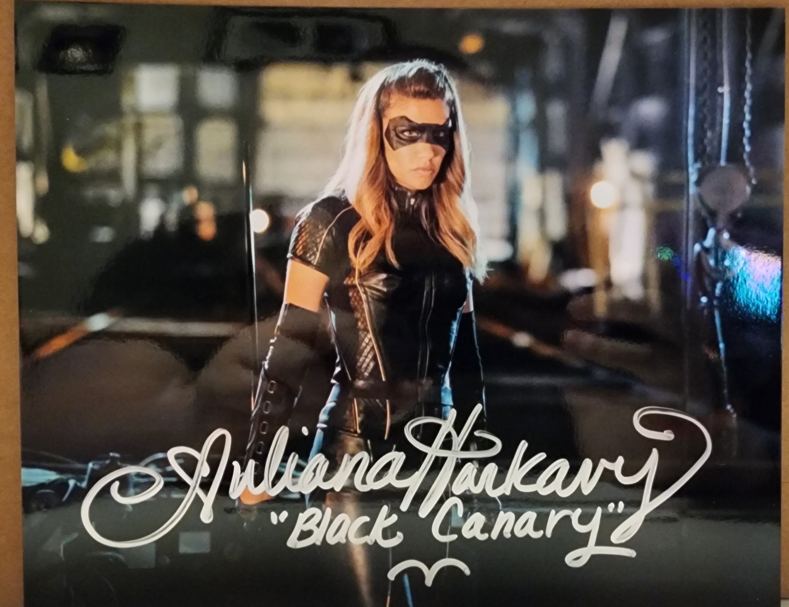 Juliana Harkavy Signed Autograph Black Canary Arrow DC 8×10 Photo ACOA COA