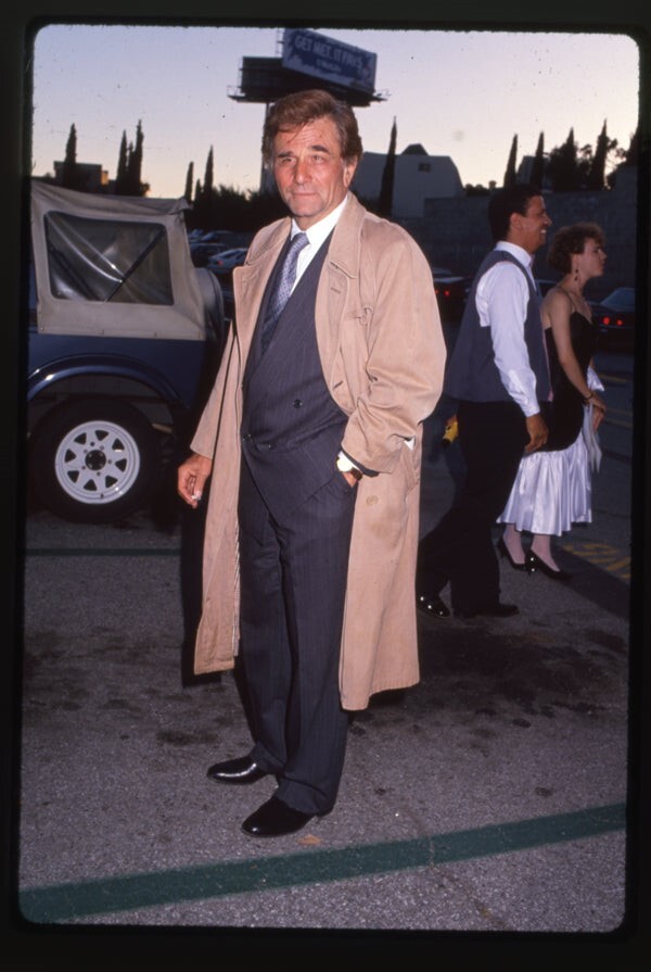 Peter Falk Colombo star 1990 Event Iconic trenchcoat Original 35mm Transparency