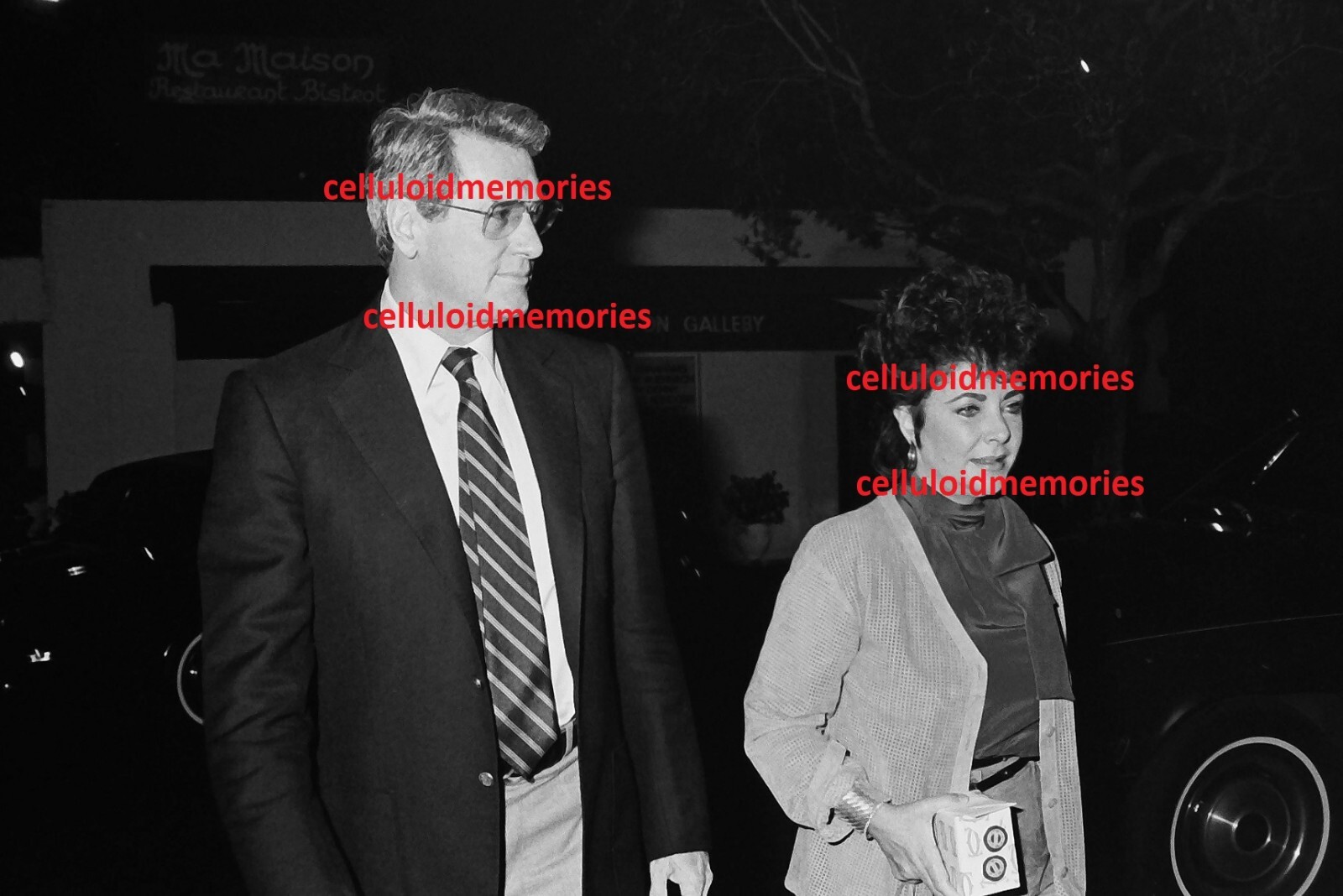 Original 35mm Negative Elizabeth Liz Taylor & Rock Hudson 3-9-83 # 2