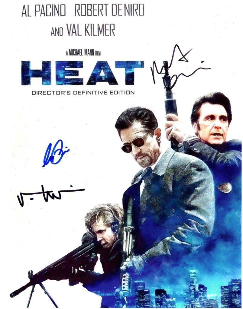 Robert DeNiro Val Kilmer Pacino 11×14 autographed Photo signed Picture and COA