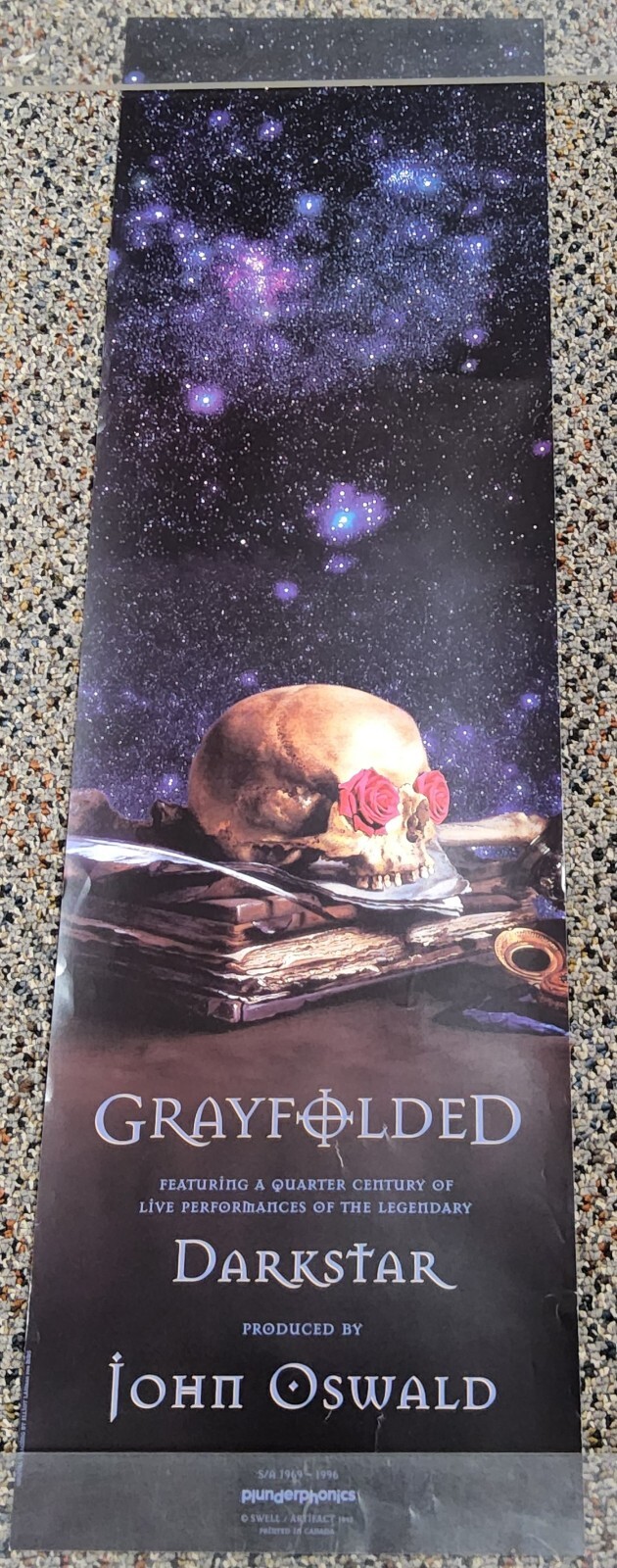 Grateful Dead John Oswald Grayfolded Darkstar Original Vintage 1995 Promo Poster