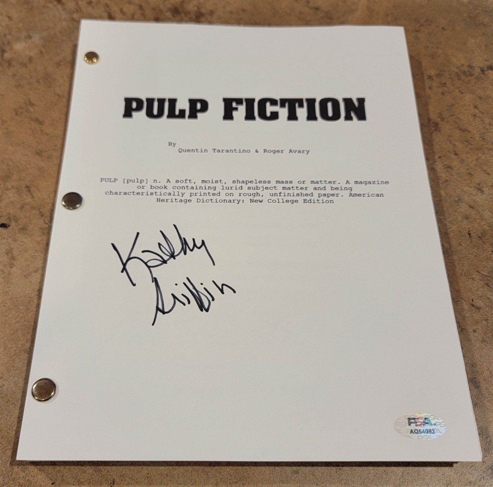 Kathy Griffin signed Pulp Fiction script full 141 pages PSA DNA Autograph