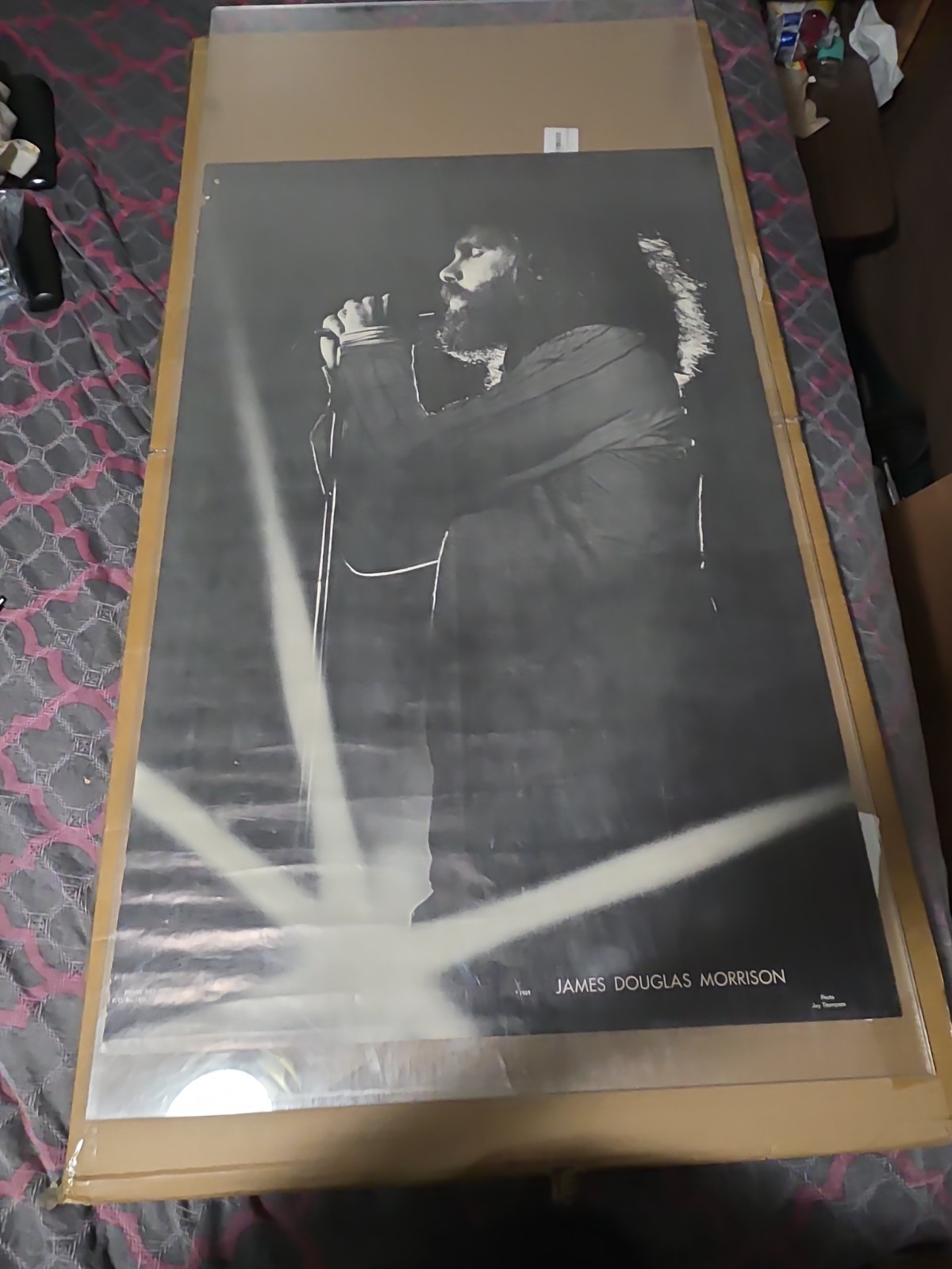 Vintage Jim Morrison Poster 1969 Frank Kay The Doors Jay Thompson 36×23.5