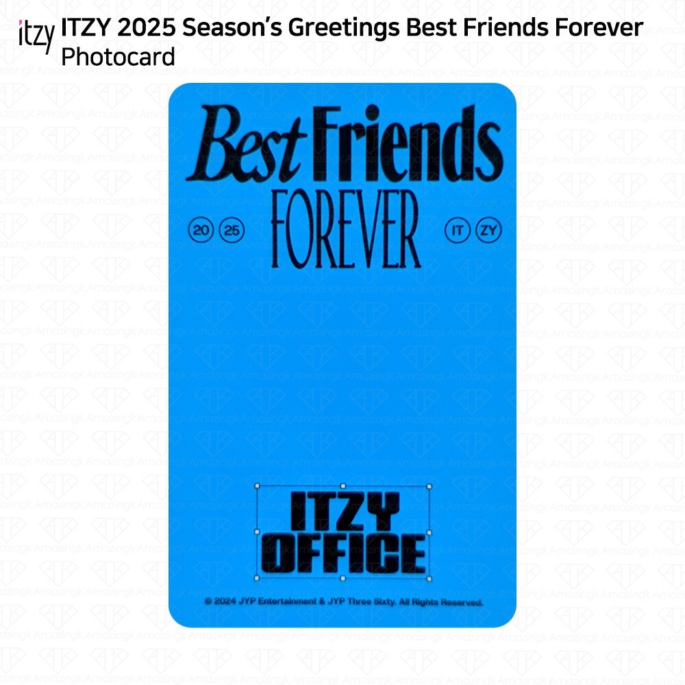 ITZY 2025 Season’s Greetings Best Friends Forever Photocard ID Photo Keyring