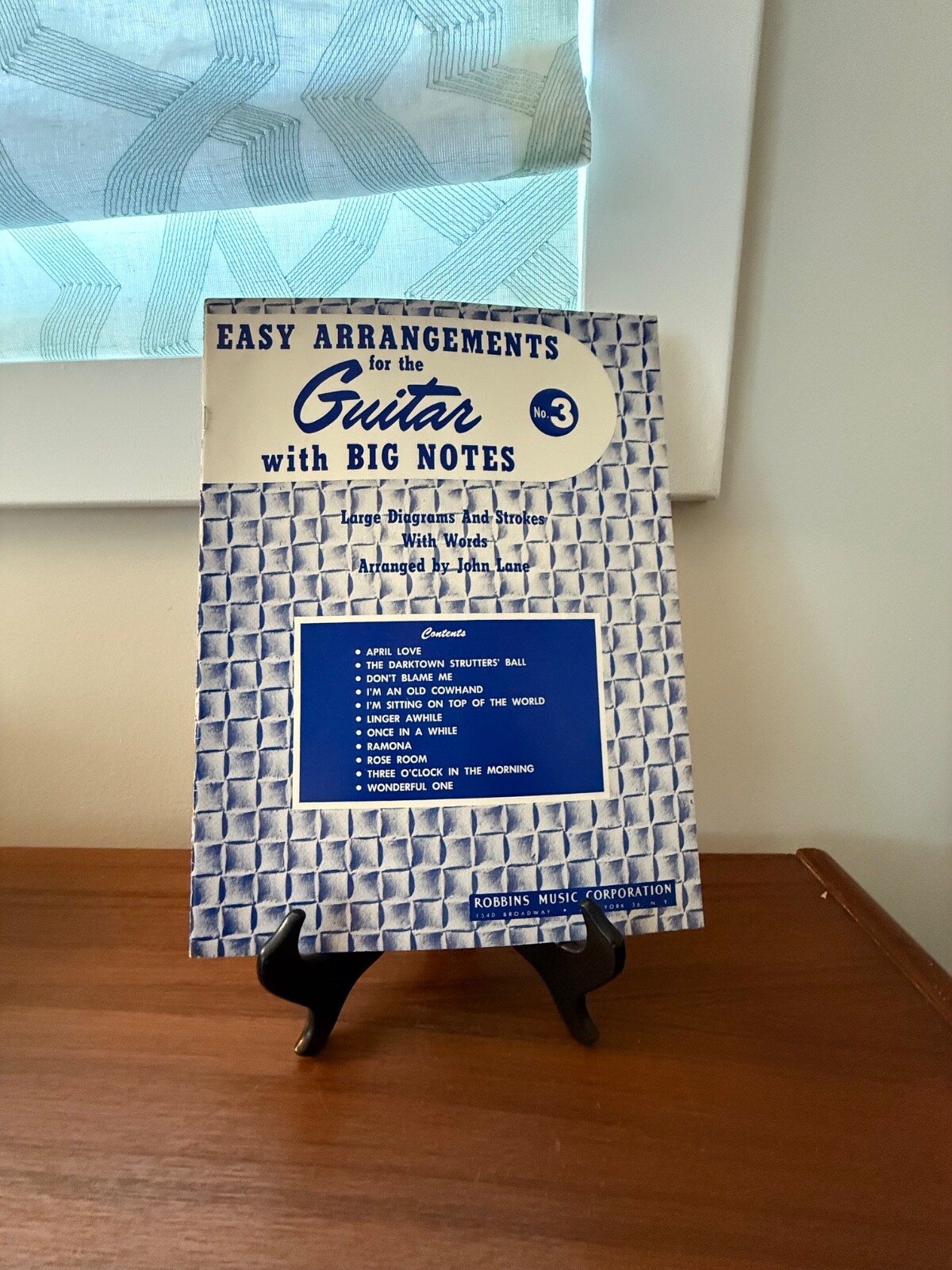 Easy Arrangements for the Guitar Big Notes No. 3 – 1959 Robbins Music