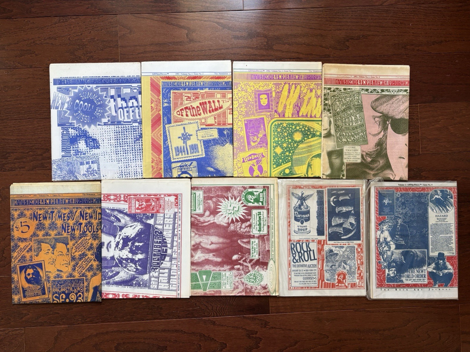 Wes Wilson Off The Wall Psychedelic Poster Magazine Griffin Crumb Full Set of 9