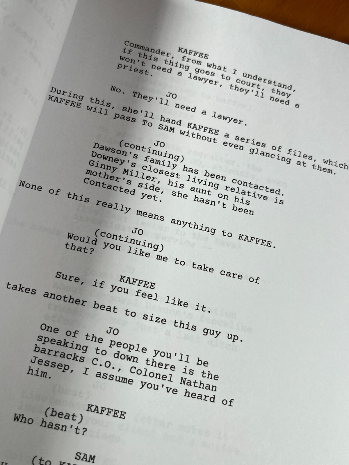 A Few Good Men Script- Signed- Autograph Reprints- 162 Pages- Tom Cruise