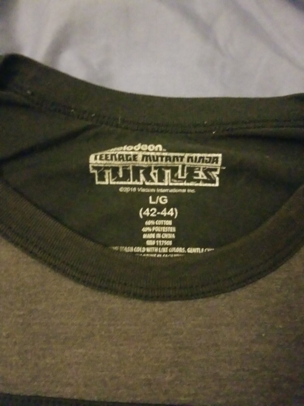 TMNT Teenage Mutant Ninja Turtles Nickelodeon 2016 T shirt Size Large 42/44