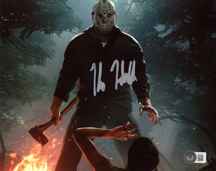 KANE HODDER SIGNED 8×10 PHOTO JASON VOORHEES FRIDAY THE 13th HORROR BECKETT BAS