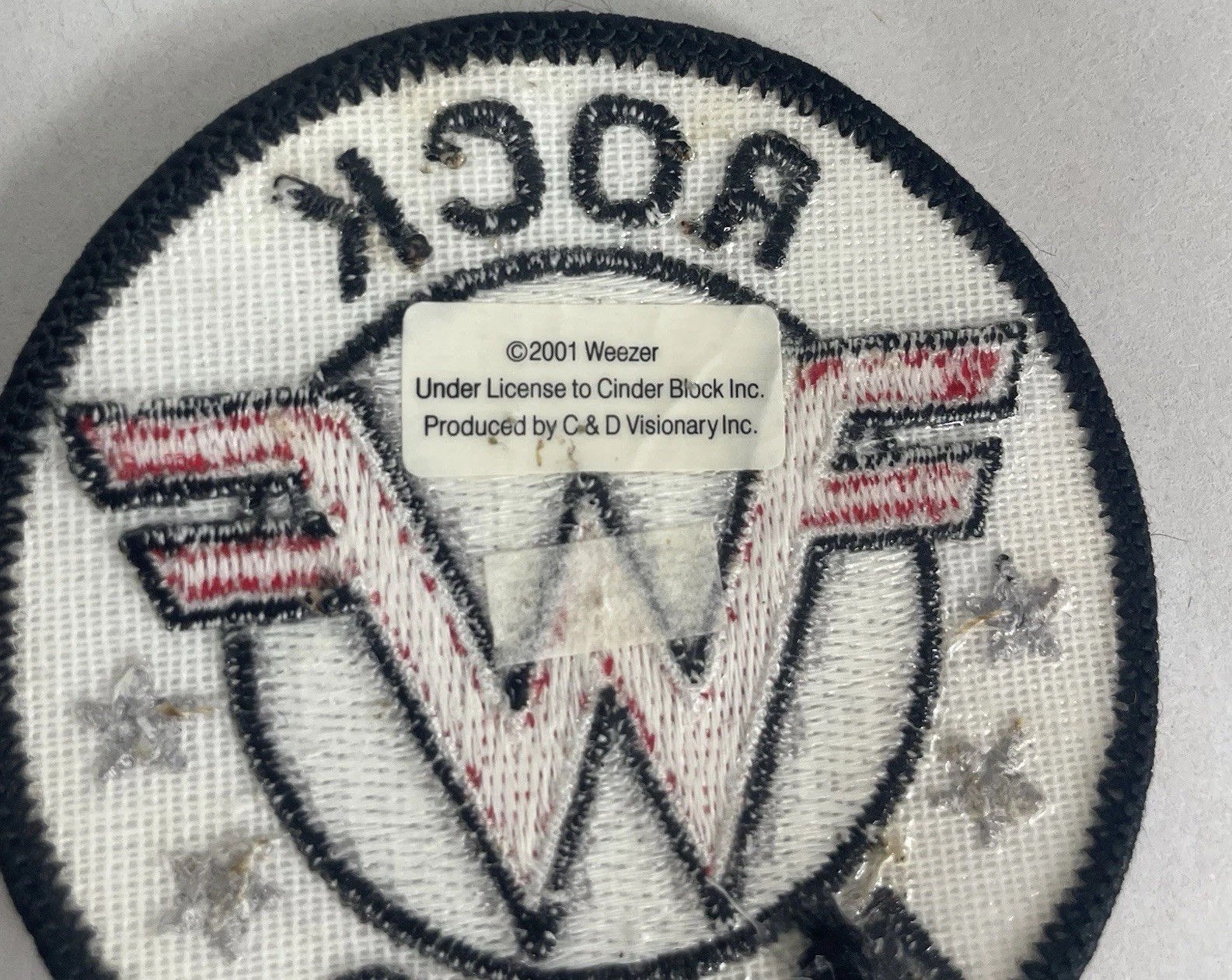 Weezer Band VTG 2001 Patch CinderBlock Concert =W= Green Album Alt Rock