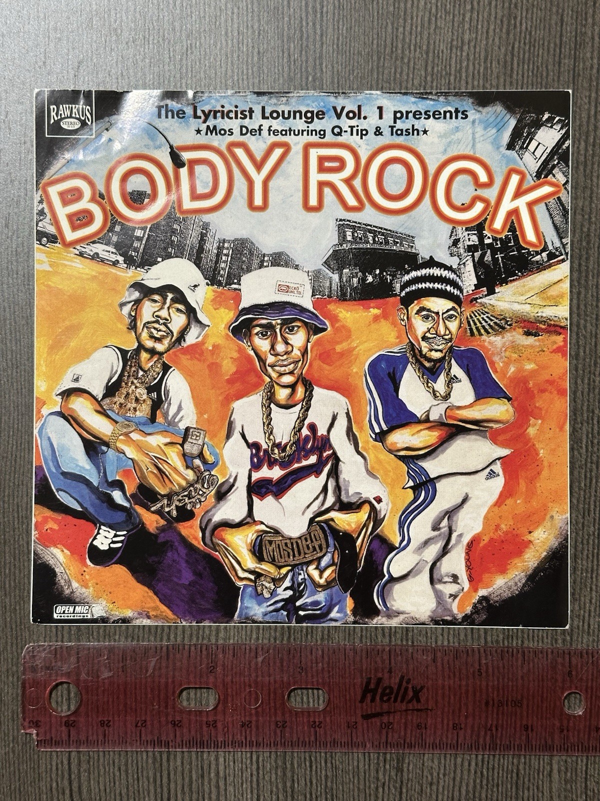 OG 1998 Body Rock Mos Def Hip Hop Promo Sticker | Q-Tip Tash Talib Kweli Rawkus