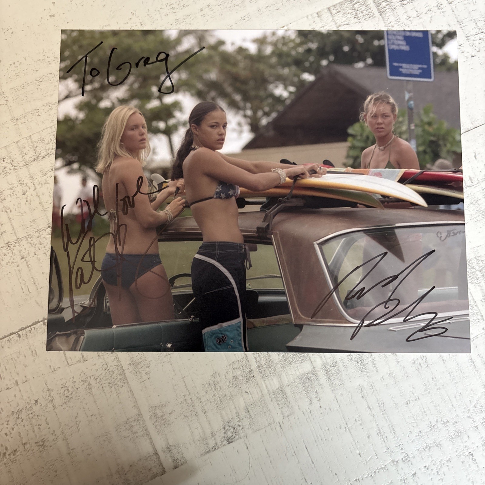 Autograph Dual BLUE CRUSH HAWAII SURF KATE BOSWORTH MICHELLE RODRIGUEZ PHOTO