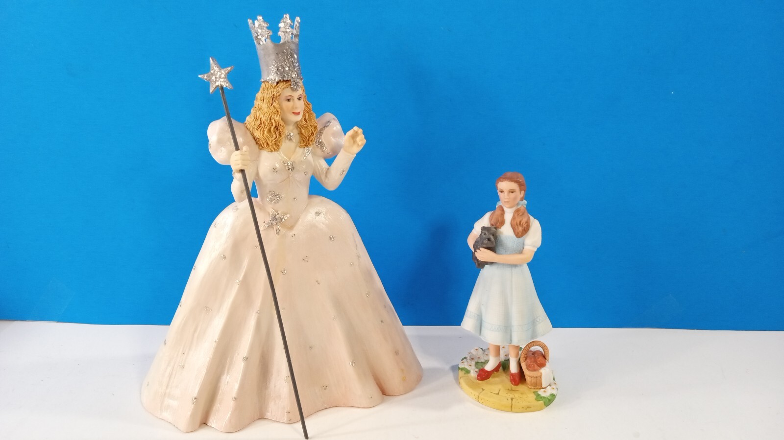 1980s Wizard of Oz Glinda the Good Witch & Dorothy Ceramic FiguresDave Grossman