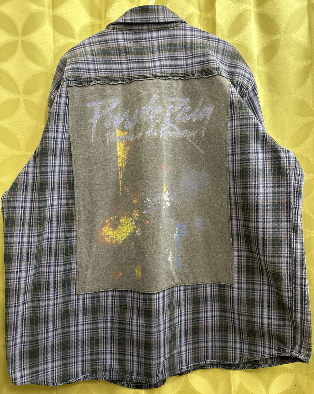 2XL Vintage PRINCE Revolution PURPLE RAIN T-Shirt X CARHARTT Plaid Flannel Twill