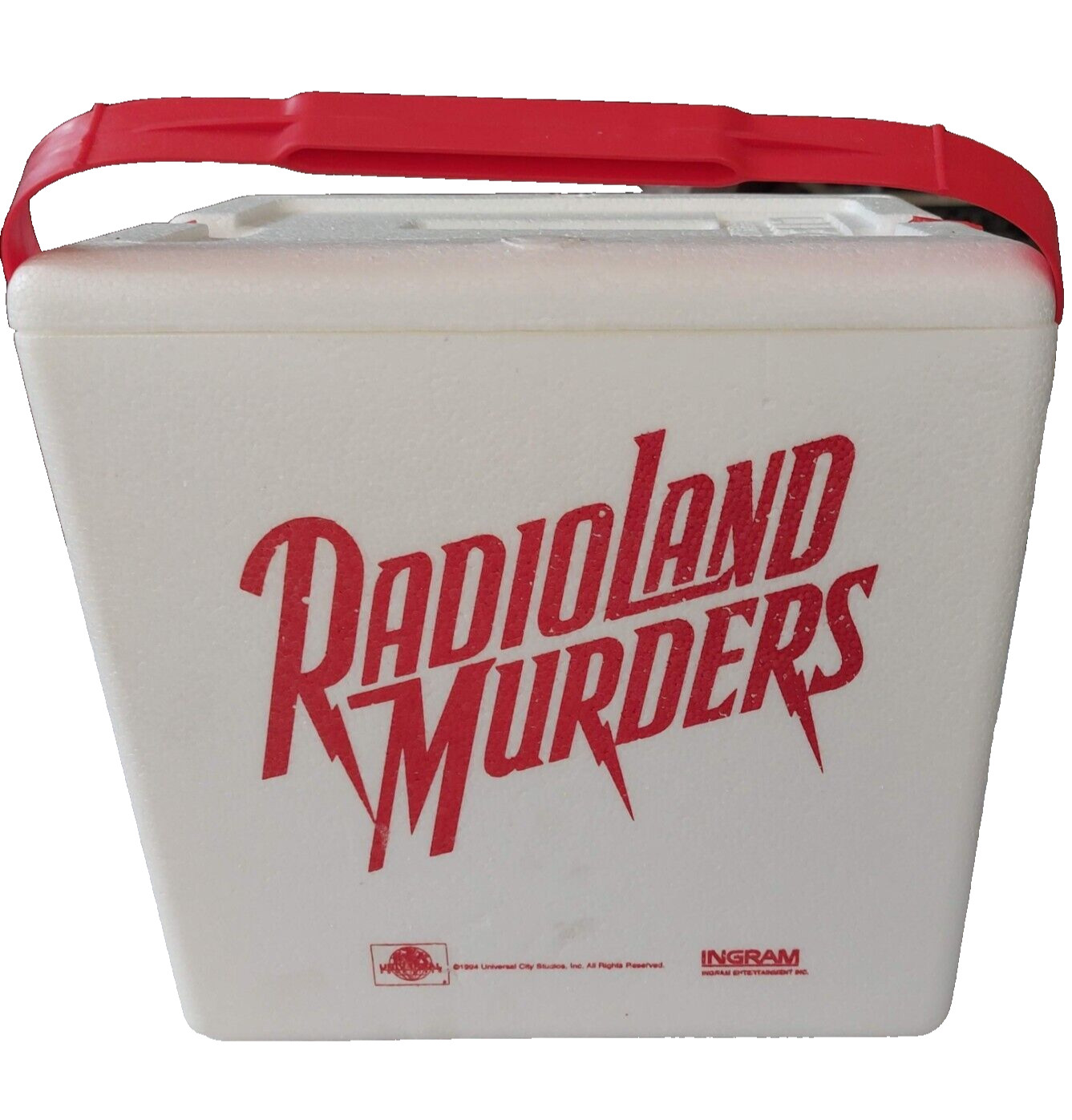 1994 RADIOLAND MURDERS PROMO MOVIE PRESS KIT Cooler Tumblers Sunglasses NEW*