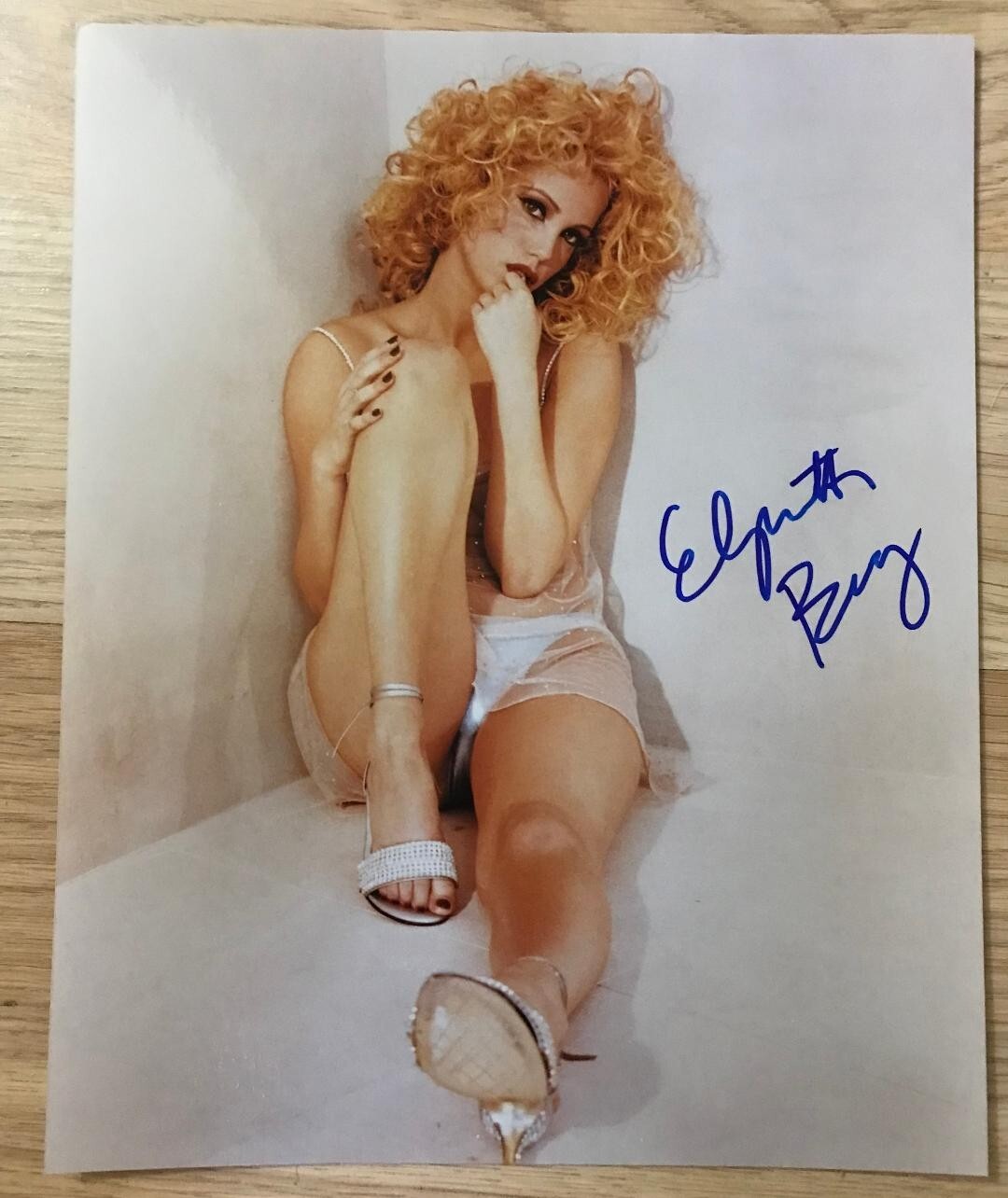 Vintage Showgirls Actress Elizabeth Berkley Sexy Signed 8×10 Photo/Free Ship!